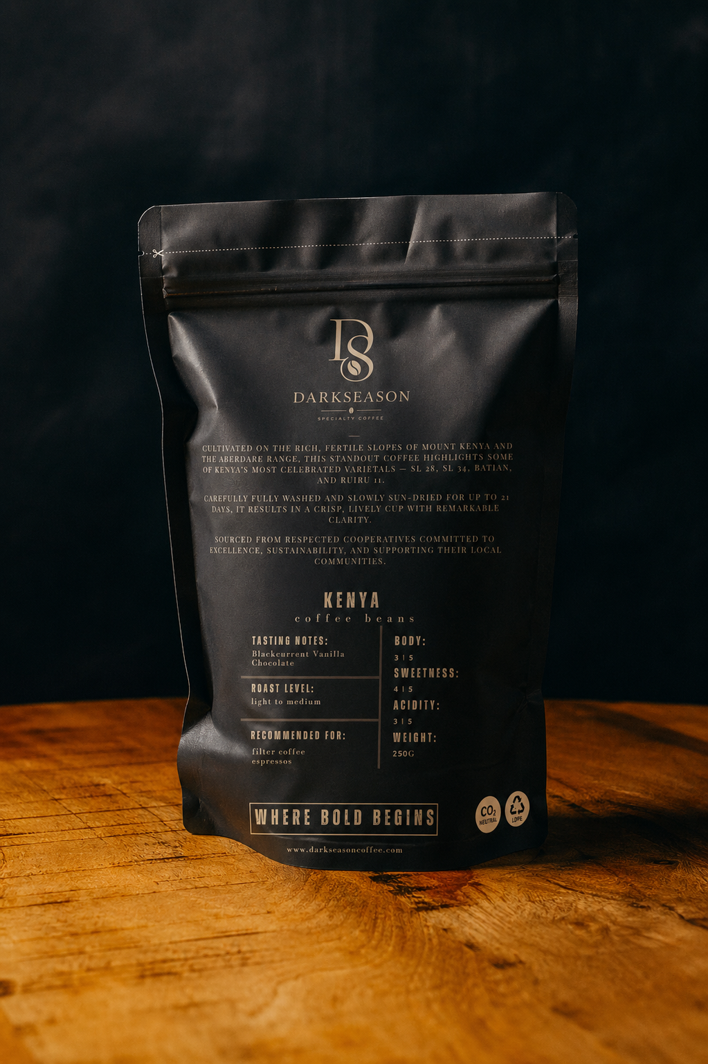 Kenyan Crown — Specialty Single Origin Coffee | Darkseason Coffee