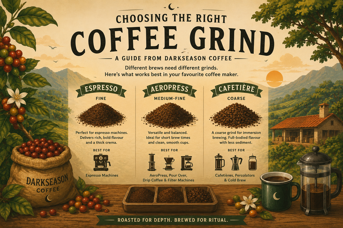 Choosing the Right Coffee Grind: A Guide from Darkseason Coffee
